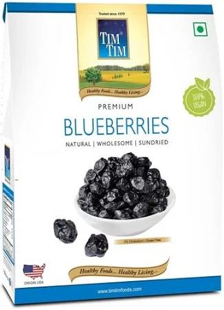 Tim Tim Premium Dried Blueberry| Blueberries| Dry Fruits & Nuts| Dried Berries, 250g